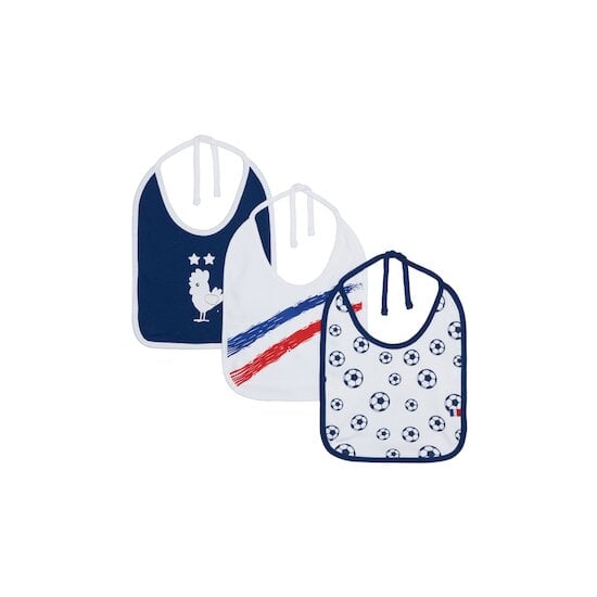  Lot de 3 bavoirs France Tricolore  de Lou & Loup code EAN 01163790 