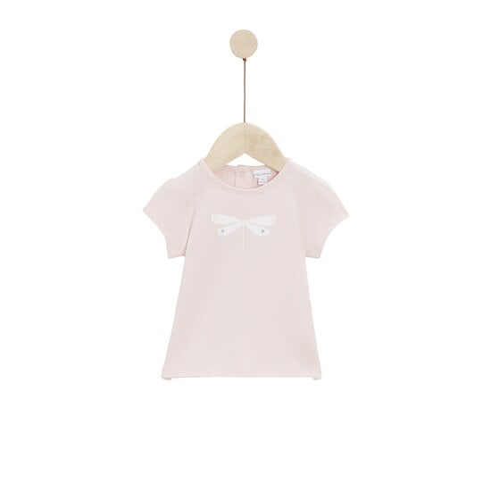  Mon Petit Nuage Tee-shirt manches courtes Rose fog  de P'tit bisou code EAN 01165526 