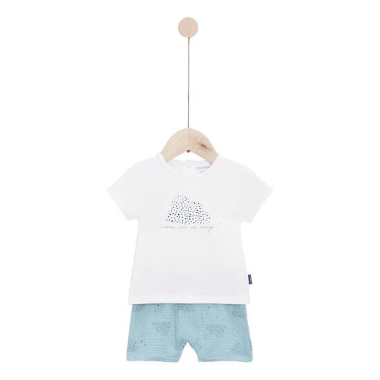  Mon Petit Nuage Ensemble 2 pièces Nuage bleu  de P'tit bisou code EAN 01165563 