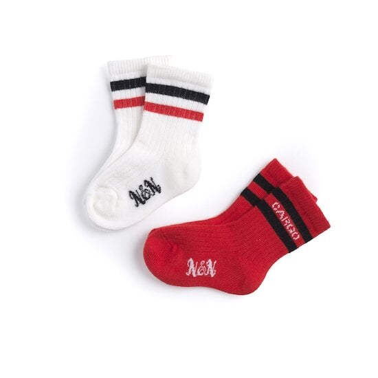  Tweet Cargo Lot de 2 paires de chaussettes Rouge Milk  de Nano & nanette code EAN 01165909 