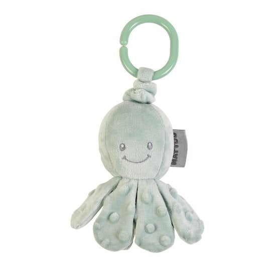  Lapidou Peluche Vibrante Pieuvre Vert sauge  de Nattou code EAN 01168505 