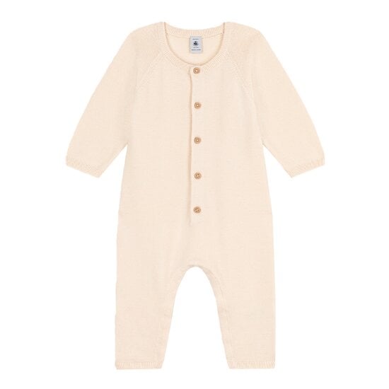  Combinaison longue en tricot bébé Beige Avalanche  de Petit Bateau code EAN 01168871 