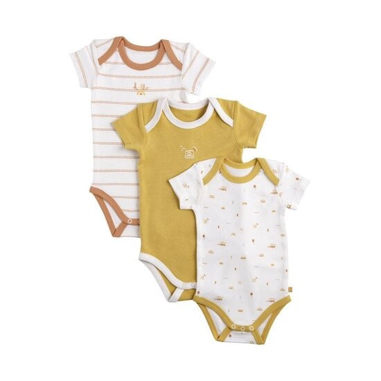  Sunlight Lot de 3 bodies manches courtes   de Sauthon Baby Déco code EAN 01170283 