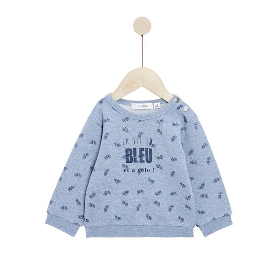 Bleu Château Sweat en molleton Print Vélo  de Marèse code EAN 01171421 