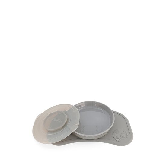  Plateau Click Mat mini avec assiette Gris  de Twistshake code EAN 01172163 