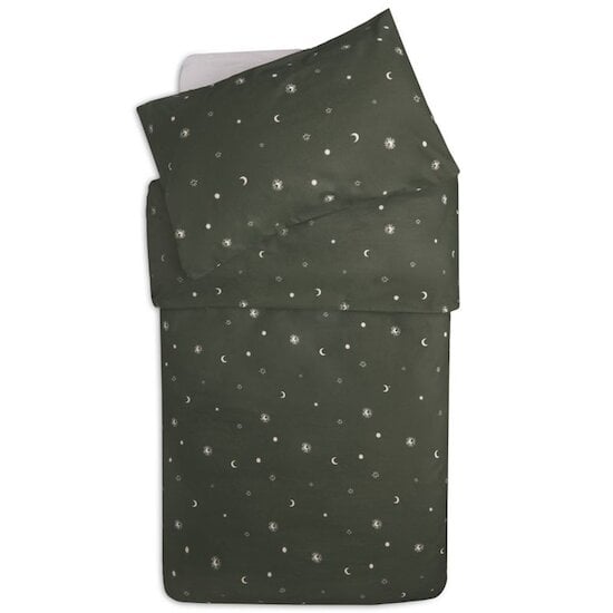  Housse de Couette + taie Leaf Green 140 x 100 cm de Jollein code EAN 01173158 