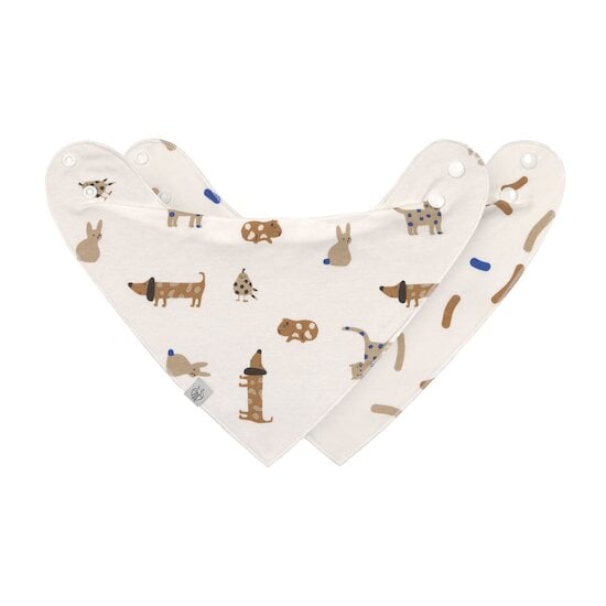  Little Mateys Lot de 2 Bavoirs Bandanas Royal Bleu  de Lässig code EAN 01173304 