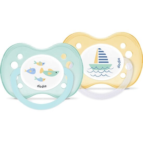  Lot de 2 sucettes Anatomiques Aléatoire 6 mois + de Dodie code EAN 01173324 