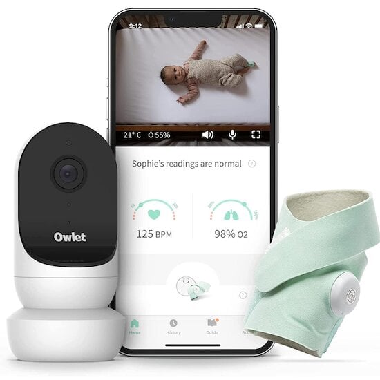  Babyphone Monitor Duo Smart Sock 3 Vert  de Owlet code EAN 01173984 