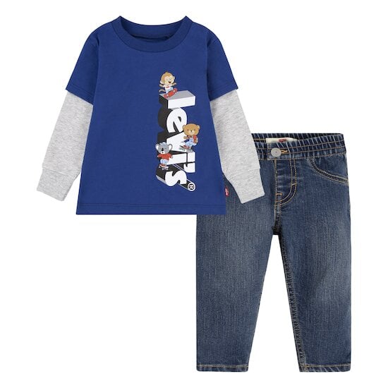  Ensemble Denim Bleu 3 mois de Levi's Kids code EAN 01175191 
