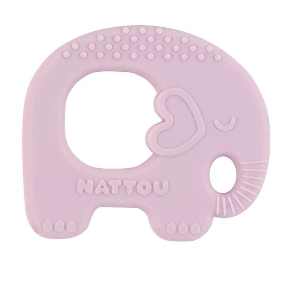  Anneau de Dentition en silicone Elephant Lilas  de Nattou code EAN 01176087 