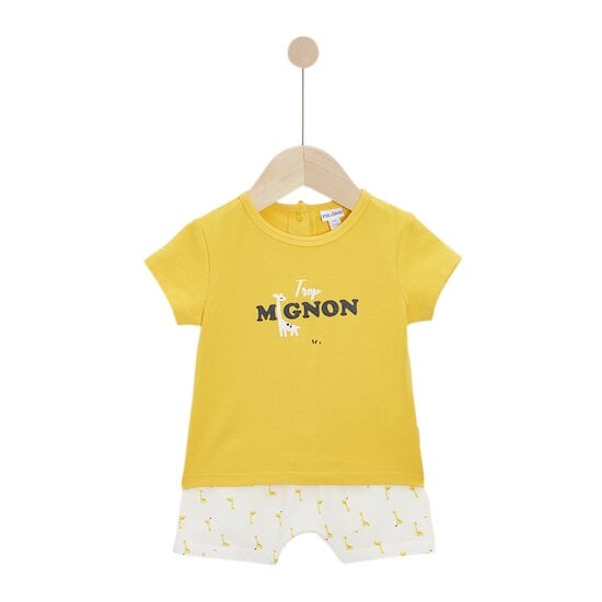  Ensemble Short + Haut Jaune soleil  de P'tit bisou code EAN 01176094 