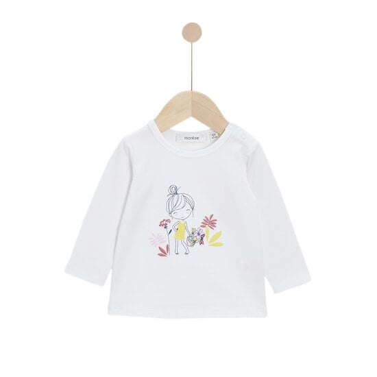  Tee-shirt à manches longues Blanc batiste  de Marèse code EAN 01176787 