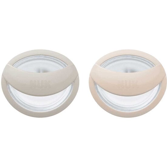  Lot de 2 Sucettes en silicone Mommy Fell Gris/beige 0-9 mois de Nuk code EAN 01176893 