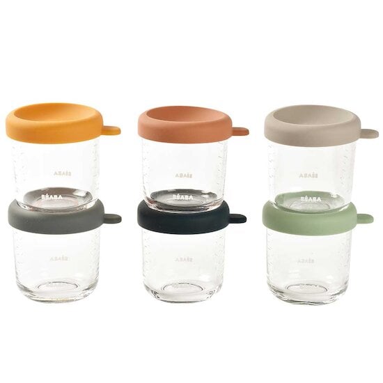  Coffret 6 portions verre Sunrise ColorMix 250 ml de Béaba code EAN 01176898 