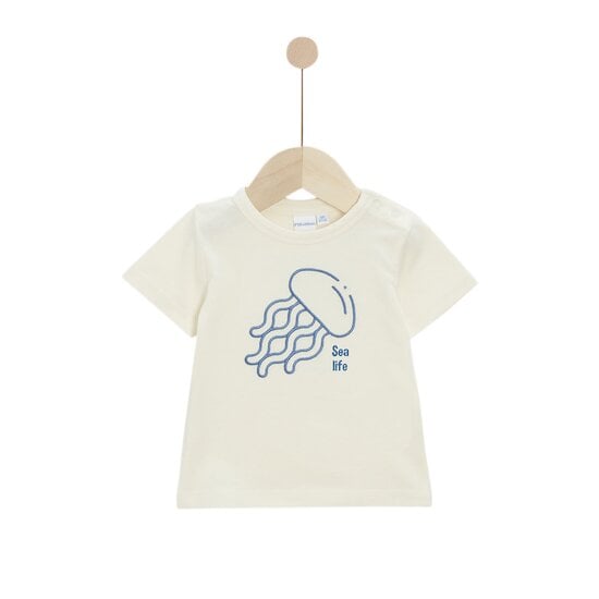  Tee-shirt Liberty and Sea Life Écru  de P'tit Bisou Petit Prix code EAN 01177568 