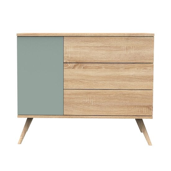  Seventies Commode Chêne doré Sauge  de Sauthon Baby's Sweet Home code EAN 01179963 