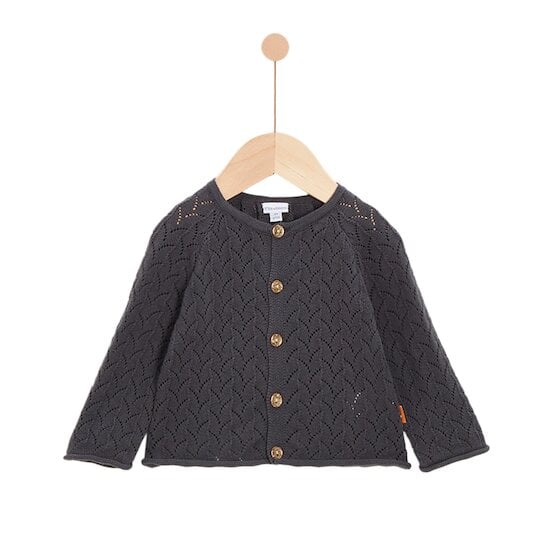  Cœur de pain d'épice Cardigan Grey Sweet Carbon  de P'tit bisou code EAN 01180532 