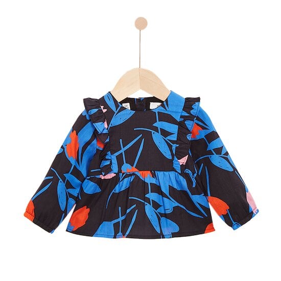  Pop mood Tunique bleue fleurie  de Marèse code EAN 01180578 