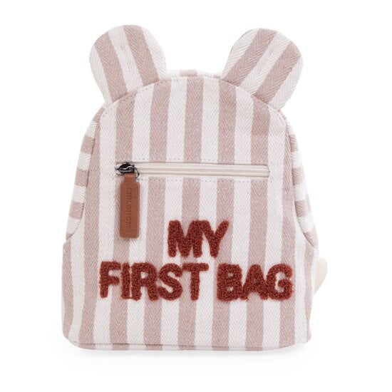  Sac à dos My First Bag Rayures Terra  de Childhome code EAN 01181074 