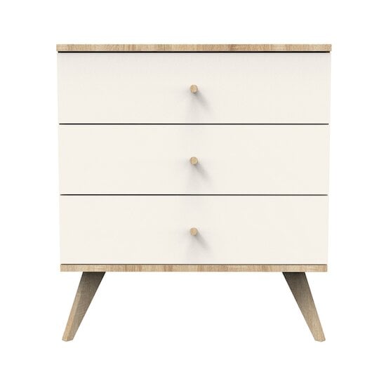  Camille Commode 3 tiroirs Crème Chêne Doré  de Sauthon Baby's Sweet Home code EAN 01181079 