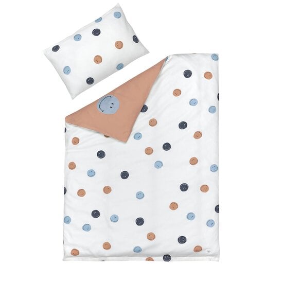  Housse de couette + taie d'oreiller en coton bio Marron beige 100 x 140 cm de Lässig code EAN 01182736 