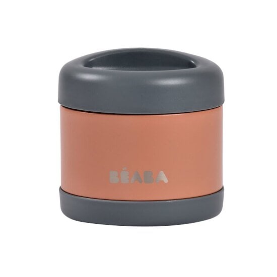  Portion inox isotherme Grey / Terracotta 500 ml de Béaba code EAN 01183829 