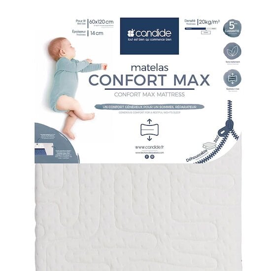  Matelas bébé confort max   de Candide code EAN 01186701 