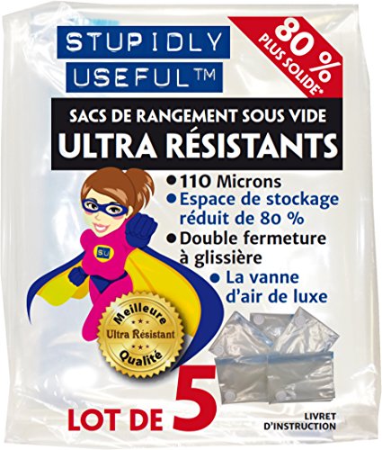 « Stupidly Useful » Sacs de Rangement Sous Vide...