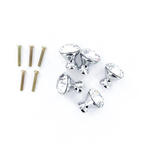 Tiroir bouton 10 ensembles 25mm cristal de form...