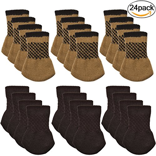 24 pack housses jambe tricoté meubles pieds cou...