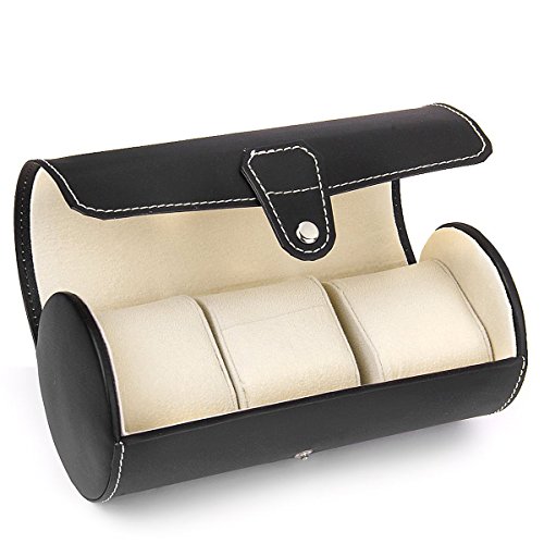 Pu noir coffret affichage boîte de rangement po...