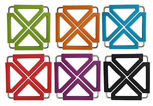 Tenta Kitchen Lot de 6 dessous-de-plats en sili...