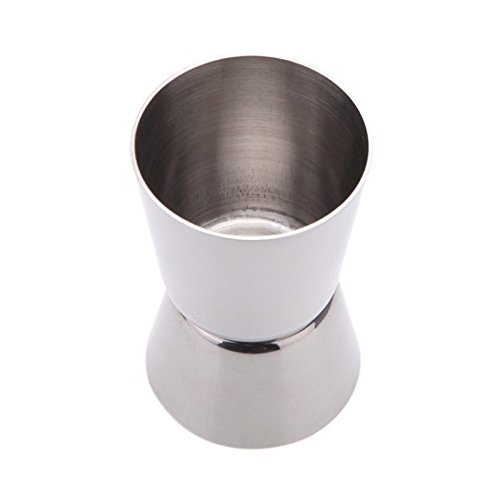 SODIAL (R)Double Gobelet doseur Cocktail alcools en Acier inoxydable pour bars bistrot Jigger Cocktail verre de mixte Mesure alcool L 0190268068406 SODIAL(R)