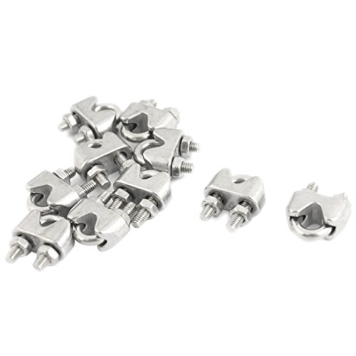 clips cable metallique - SODIAL(R) 10 pieces Se...