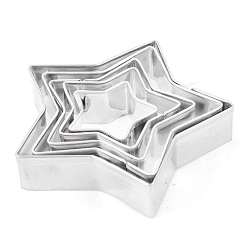 Cookie Cutter - SODIAL(R) 5 Pcs acier alliage a...