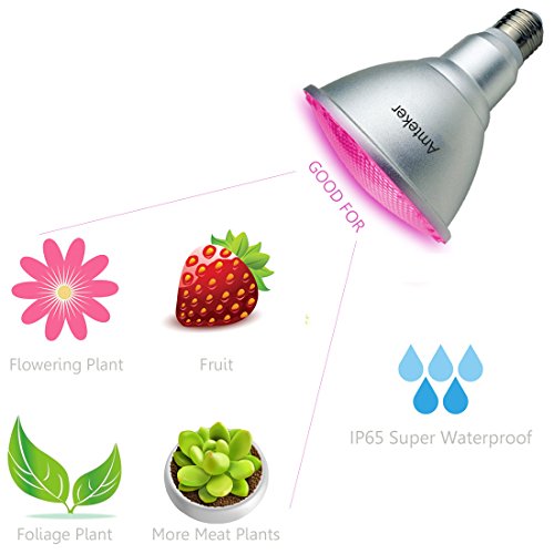 A4 par30 15w e27 de croissance des plantes et la lumière bleue lumière led rouge pour les plantes et fleurs système hydroponique croissance lampes d'éclairage 0190497347440 Amteker