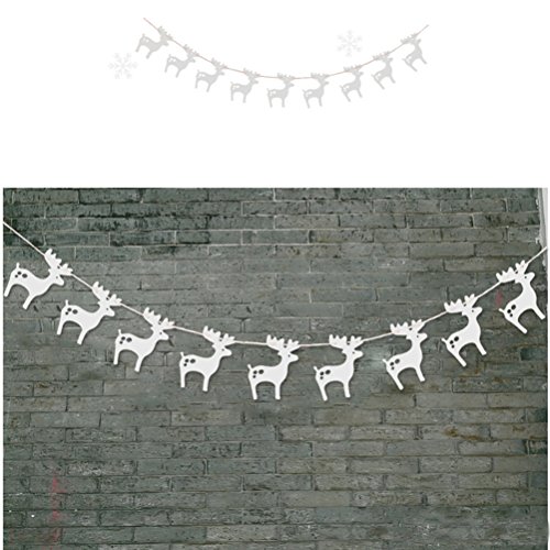 Joyeux noël jute moose banderoles bannière drap...