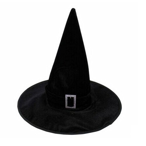 Velours noirs sorcière sorcière hat hallowen fa...
