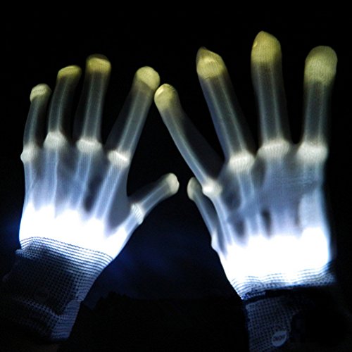 Paire de gants d'éclairage led clignotant rave ...