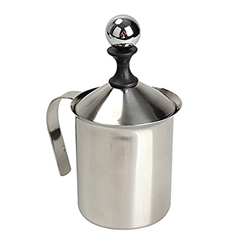 400 ml mousseur à lait en acier inoxydable doub...