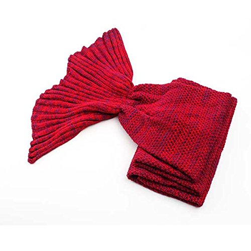 Super doux main crochet sirène queue couverture...