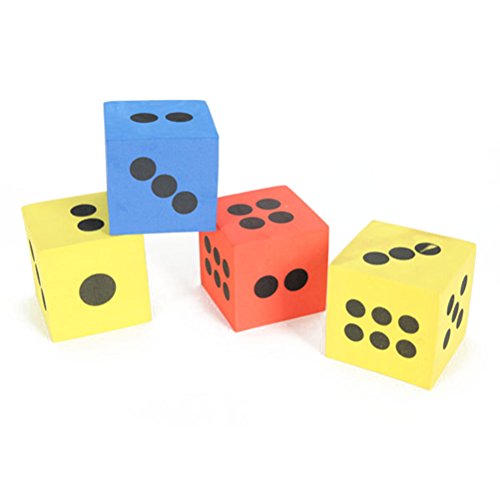 PIXNOR Dés à jouer en mousse - 12pcs (couleur a...