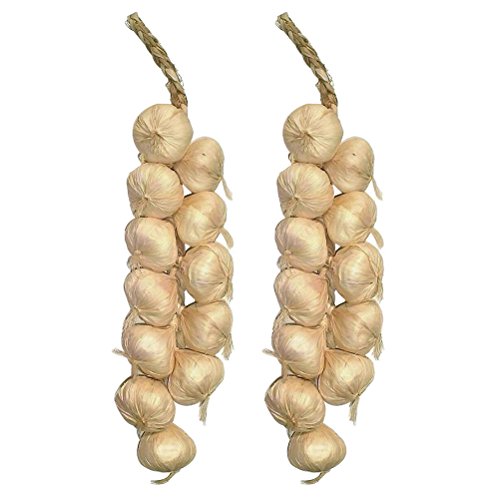 2pcs artificiels légumes ail chaînes 20 pouces ...