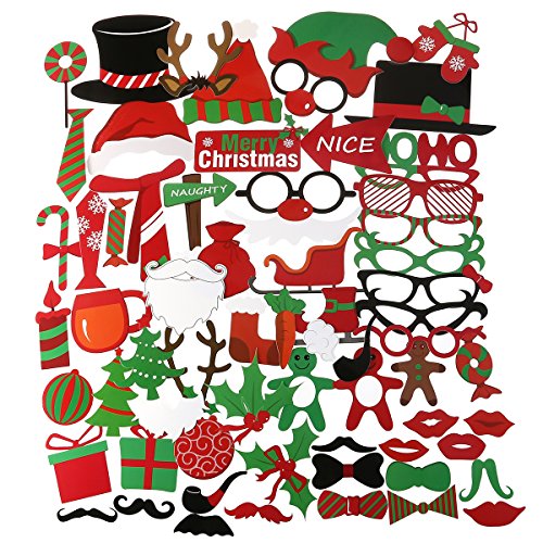 Photo booth pour noël set de 62 for parties fun group photos 0190657483285 PBPBOX