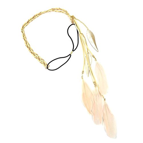 Glands de plume paon indien femmes tissent coif...