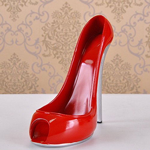 Ornements de haut talon chaussure vin bouteille...