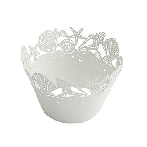 PIXNOR 50pcs Papiers Emballages à Cupcakes Gâte...