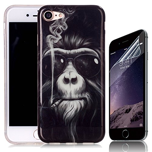 Coque iPhone 7, Sunroyal® TPU Silicone Coque po...