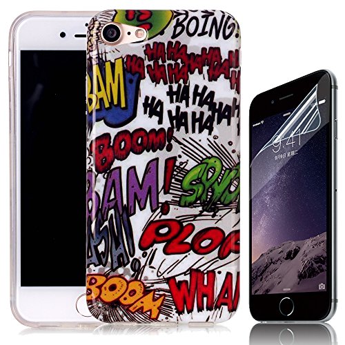 Coque iPhone 7, Sunroyal® TPU Silicone Coque po...